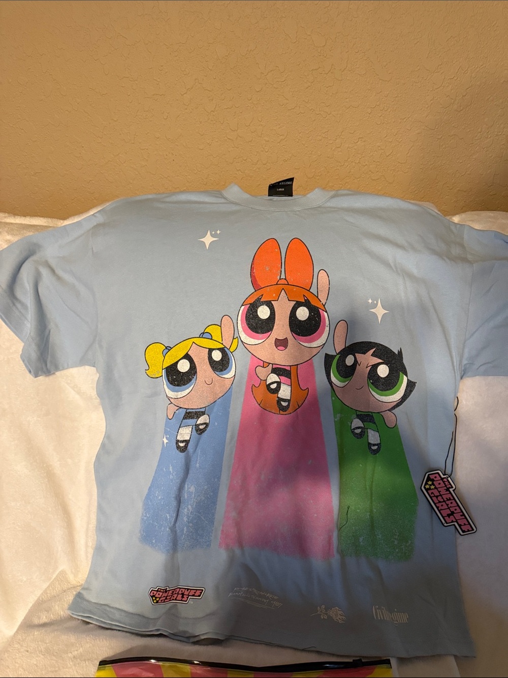 Civil Regime collab with Power Puff Girls Graphic Tee - Light Blue